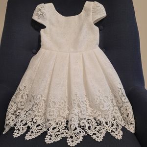 David Charles toddler girl's lace dress